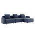 Cobana Lounge Sofa - 3 seater | Cobana Lounge Sofa - 3 seater - Kirra Indigo Mit Armlehnen Mit Hocker | SACKit