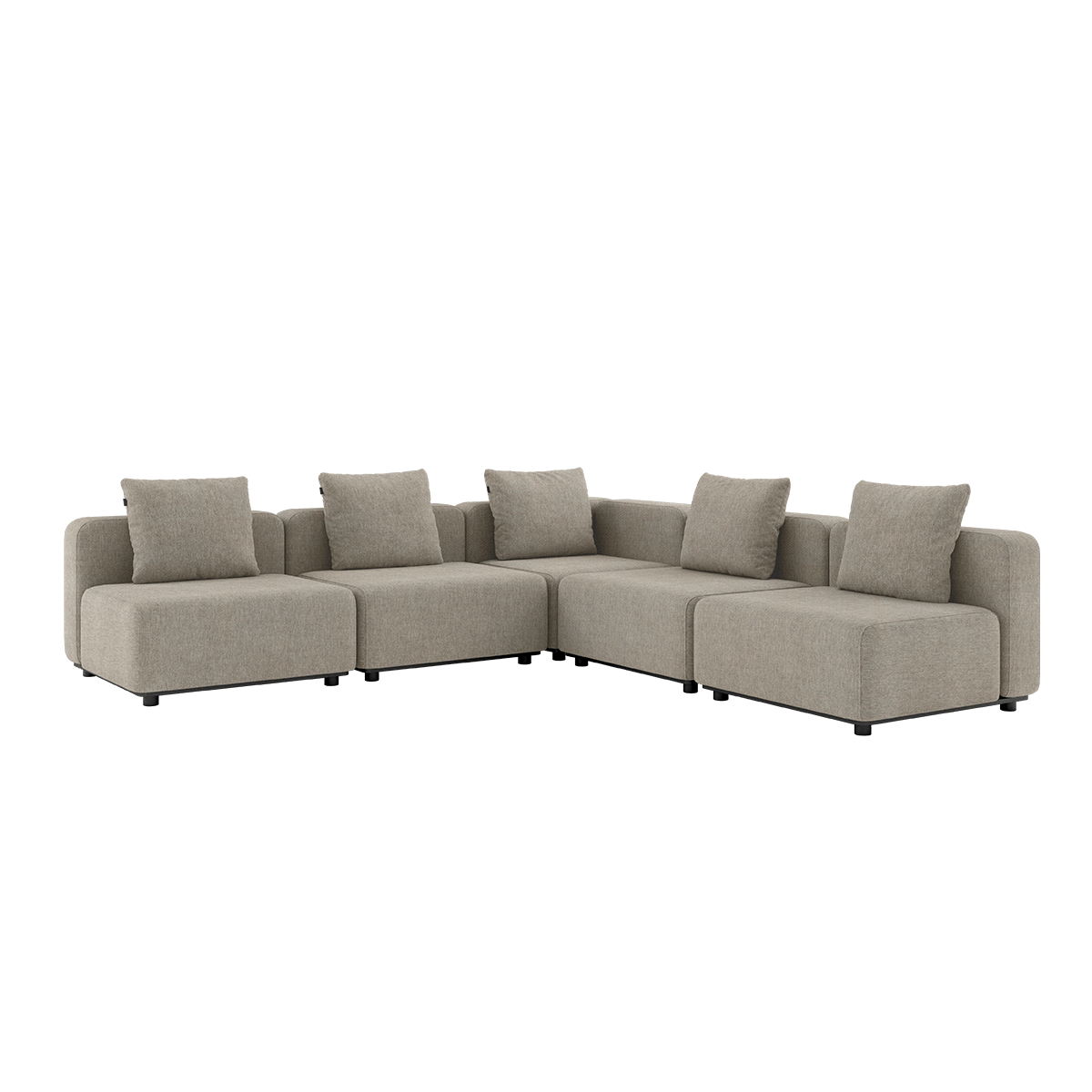 Cobana Lounge Sofa - 5 seater corner sofa | Cobana Lounge Sofa - 5 seater corner sofa - Kirra Sand Ohne Armlehnen | SACKit