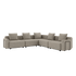 Cobana Lounge Sofa - 5 seater corner sofa | Cobana Lounge Sofa - 5 seater corner sofa - Kirra Sand Mit Armlehnen | SACKit