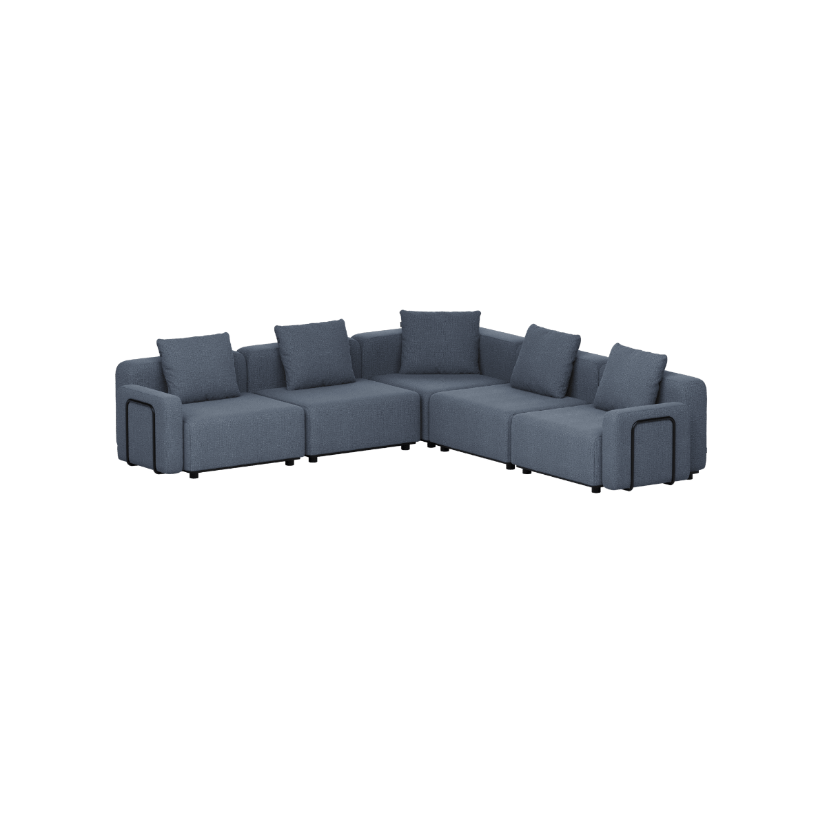 Cobana Lounge Sofa - 5 seater corner sofa | Cobana Lounge Sofa - 5 seater corner sofa - Kirra Indigo Mit Armlehnen | SACKit