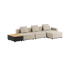 Cobana Lounge Sofa - 3 seater w/ Patio Storage Table | Cobana Lounge Sofa - 3 seater w/ Patio Storage Table - Kirra Sand Mit Armlehnen Mit Hocker | SACKit