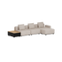 Cobana Lounge Sofa - 3 seater w/ Patio Storage Table | Cobana Lounge Sofa - 3 seater w/ Patio Storage Table - Kirra Sand Mit Armlehnen Mit Hocker | SACKit