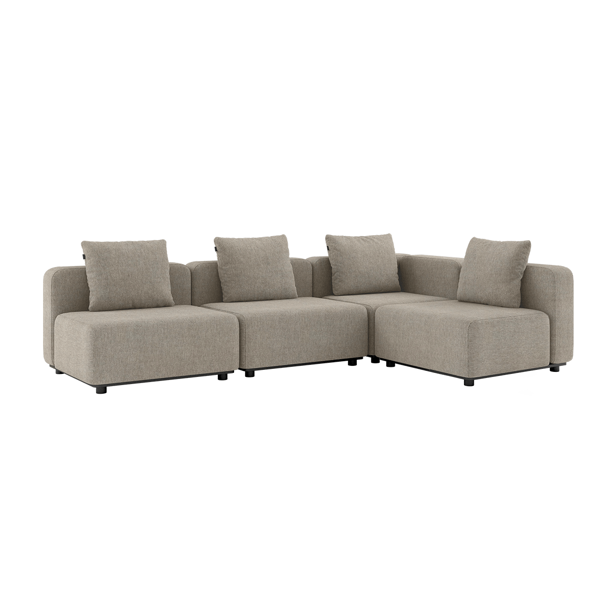Cobana Lounge Sofa - 4 seater corner sofa | Cobana Lounge Sofa - 4 seater corner sofa - Kirra Sand Ohne Armlehnen | SACKit
