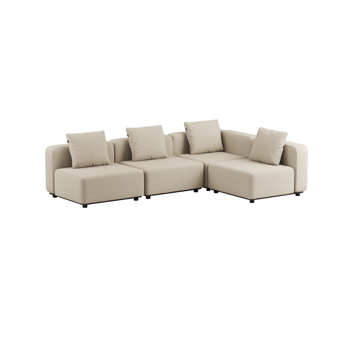 Cobana Lounge Sofa - 4 seater corner sofa | Cobana Lounge Sofa - 4 seater corner sofa - Kirra Sand Ohne Armlehnen | SACKit