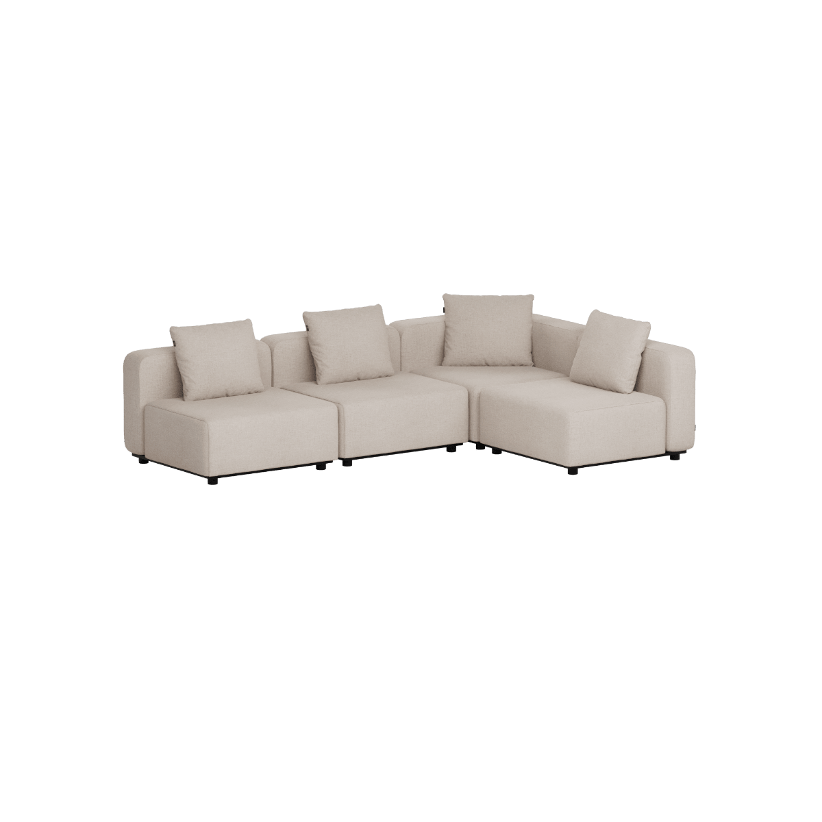 Cobana Lounge Sofa - 4 seater corner sofa | Cobana Lounge Sofa - 4 seater corner sofa - Kirra Sand Ohne Armlehnen | SACKit
