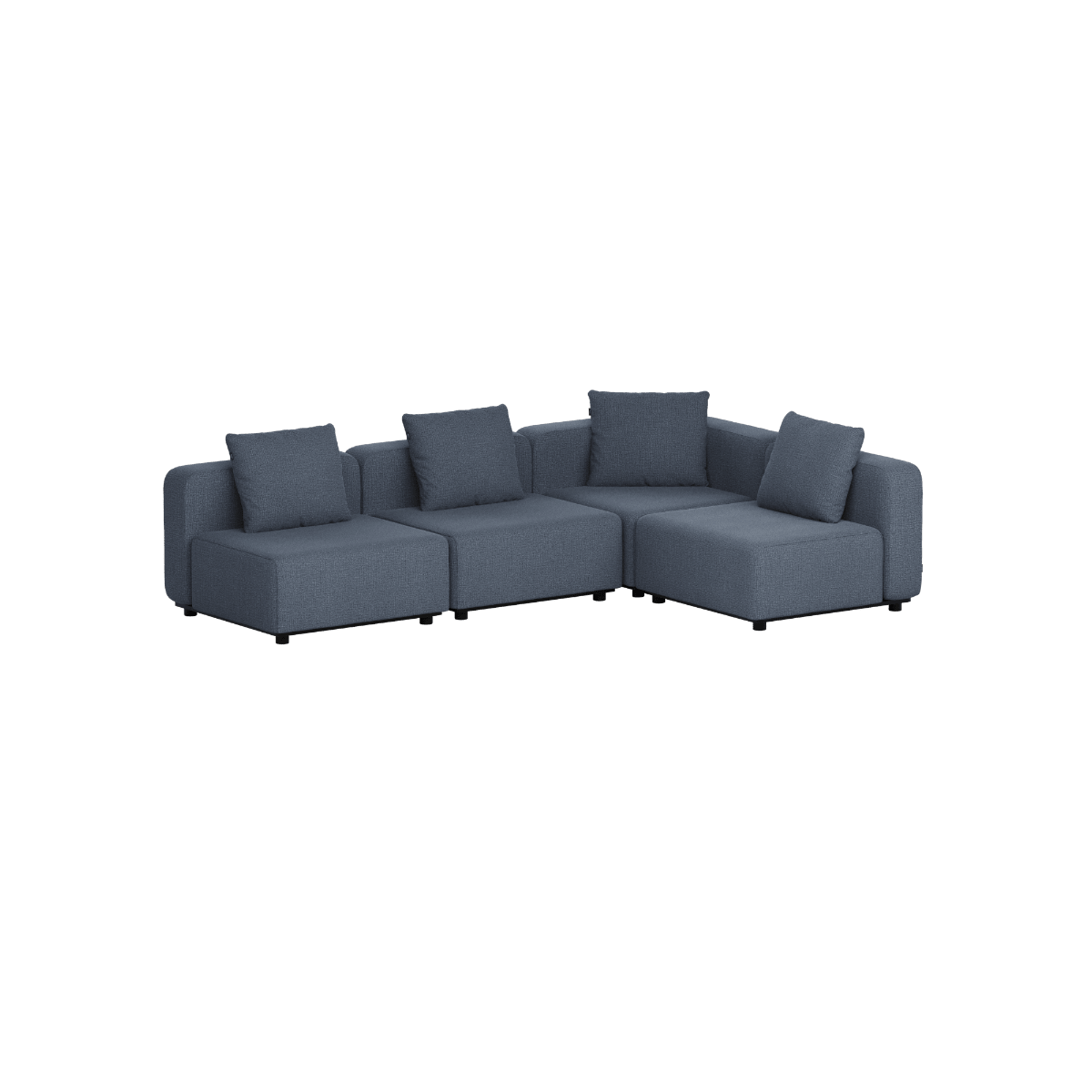 Cobana Lounge Sofa - 4 seater corner sofa | Cobana Lounge Sofa - 4 seater corner sofa - Kirra Indigo Ohne Armlehnen | SACKit