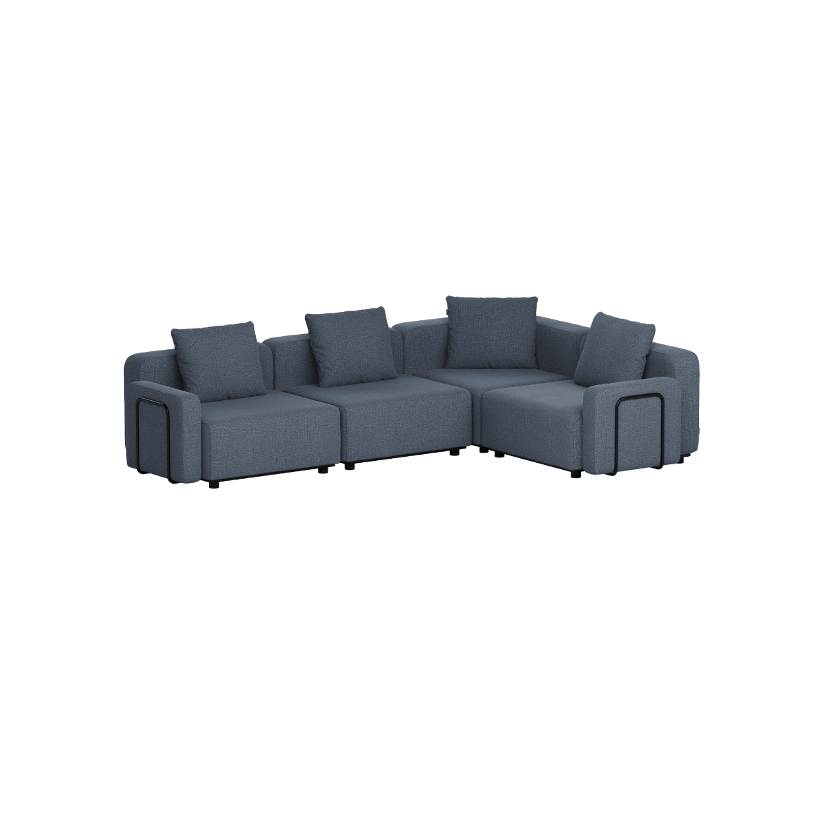 Cobana Lounge Sofa - 4 seater corner sofa | Cobana Lounge Sofa - 4 seater corner sofa - Kirra Indigo Mit Armlehnen | SACKit