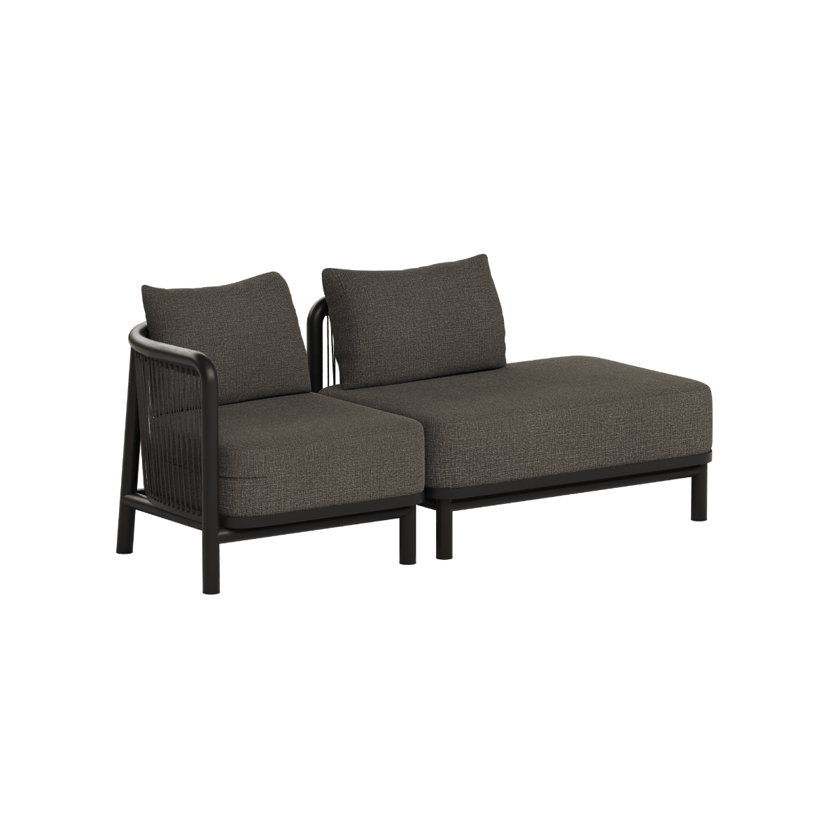 Kirra Lounge Sofa - 2 seater w/ open end | Kirra Lounge Sofa - 2 seater w/ open end - Kirra Noir Links | SACKit