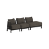 Kirra Lounge Sofa - 3 seater w/ open end | Kirra Lounge Sofa - 3 seater w/ open end - Kirra Noir Links | SACKit
