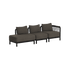 Kirra Lounge Sofa - 3 seater w/ open end | Kirra Lounge Sofa - 3 seater w/ open end - Kirra Noir Rechts | SACKit