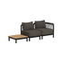 Kirra Lounge Sofa - 2 seater incl. Kirra Table | Kirra Lounge Sofa - 2 seater incl. Kirra Table - Kirra Noir Ohne Accessory Fit | SACKit