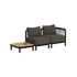 Kirra Lounge Sofa - 2 seater incl. Kirra Table | Kirra Lounge Sofa - 2 seater incl. Kirra Table - Kirra Noir Mit Accessory Fit | SACKit