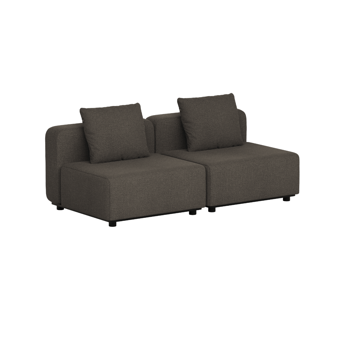 Cobana Lounge Sofa - 2 seater | Cobana Lounge Sofa - 2 seater - Kirra Noir Ohne Armlehnen Ohne Hocker | SACKit