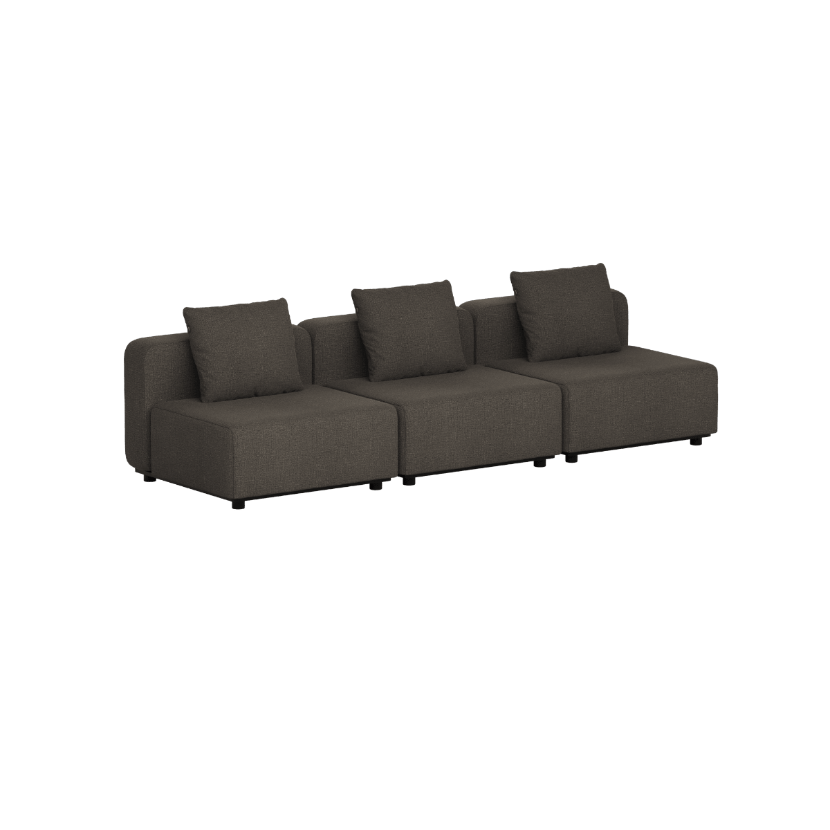 Cobana Lounge Sofa - 3 seater | Cobana Lounge Sofa - 3 seater - Kirra Noir Ohne Armlehnen Ohne Hocker | SACKit