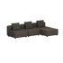 Cobana Lounge Sofa - 3 seater | Cobana Lounge Sofa - 3 seater - Kirra Noir Ohne Armlehnen Mit Hocker | SACKit