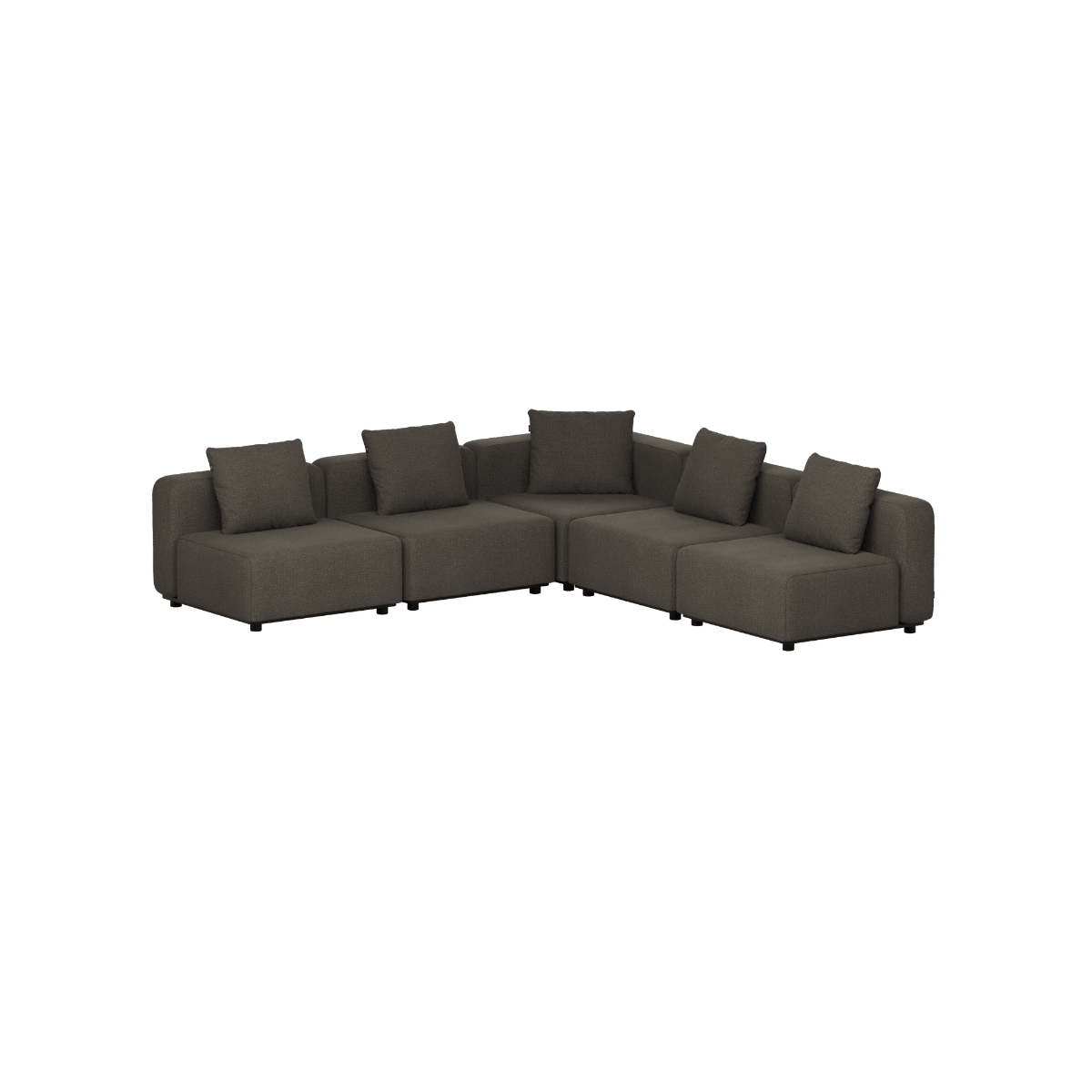 Cobana Lounge Sofa - 5 seater corner sofa | Cobana Lounge Sofa - 5 seater corner sofa - Kirra Noir Ohne Armlehnen | SACKit