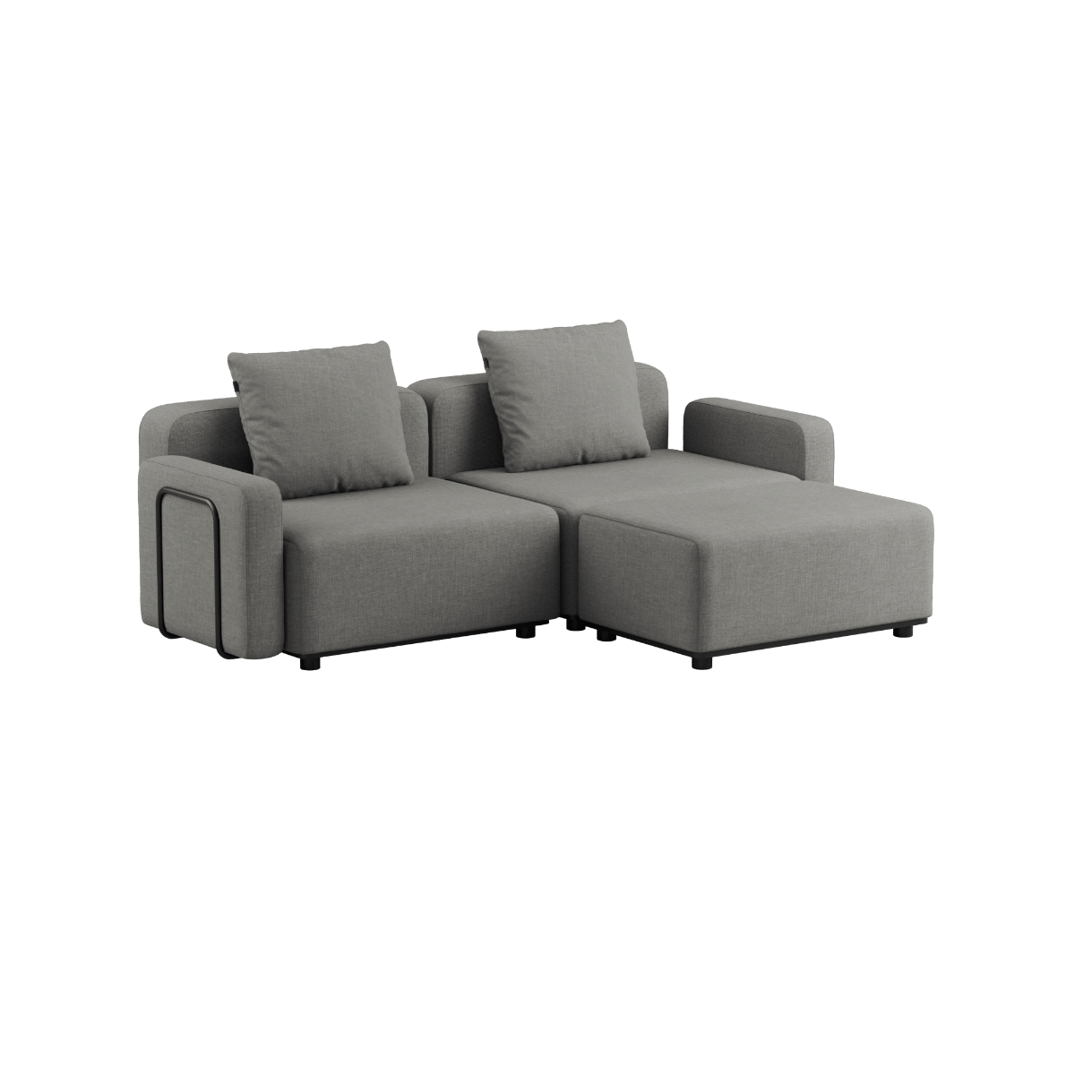 Cobana Lounge Sofa 2 - Sitzer in Kirra Sand ohne Armlehnen und ohne Hocker, modernes Outdoor - Design | Cobana Lounge Sofa - 2 seater - Kirra Sand Ohne Armlehnen Ohne Hocker | SACKit