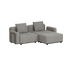 Cobana Lounge Sofa - 2 seater | Cobana Lounge Sofa - 2 seater - Kirra Grey Mit Armlehnen Mit Hocker | SACKit