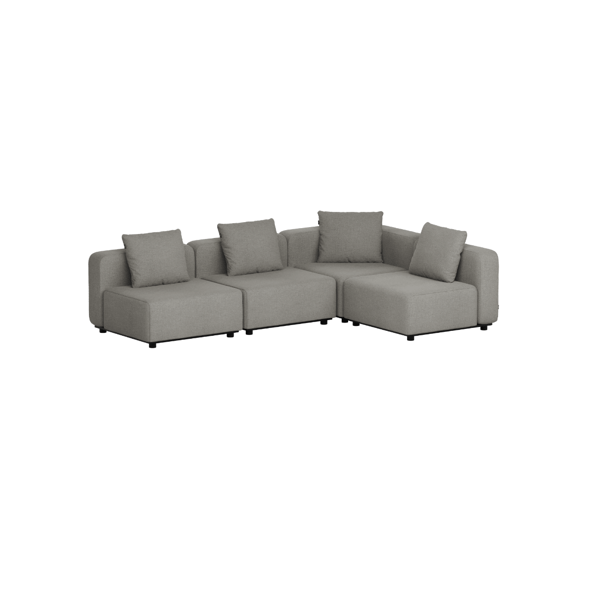 Cobana Lounge Sofa - 4 seater corner sofa | Cobana Lounge Sofa - 4 seater corner sofa - Kirra Grey Ohne Armlehnen | SACKit