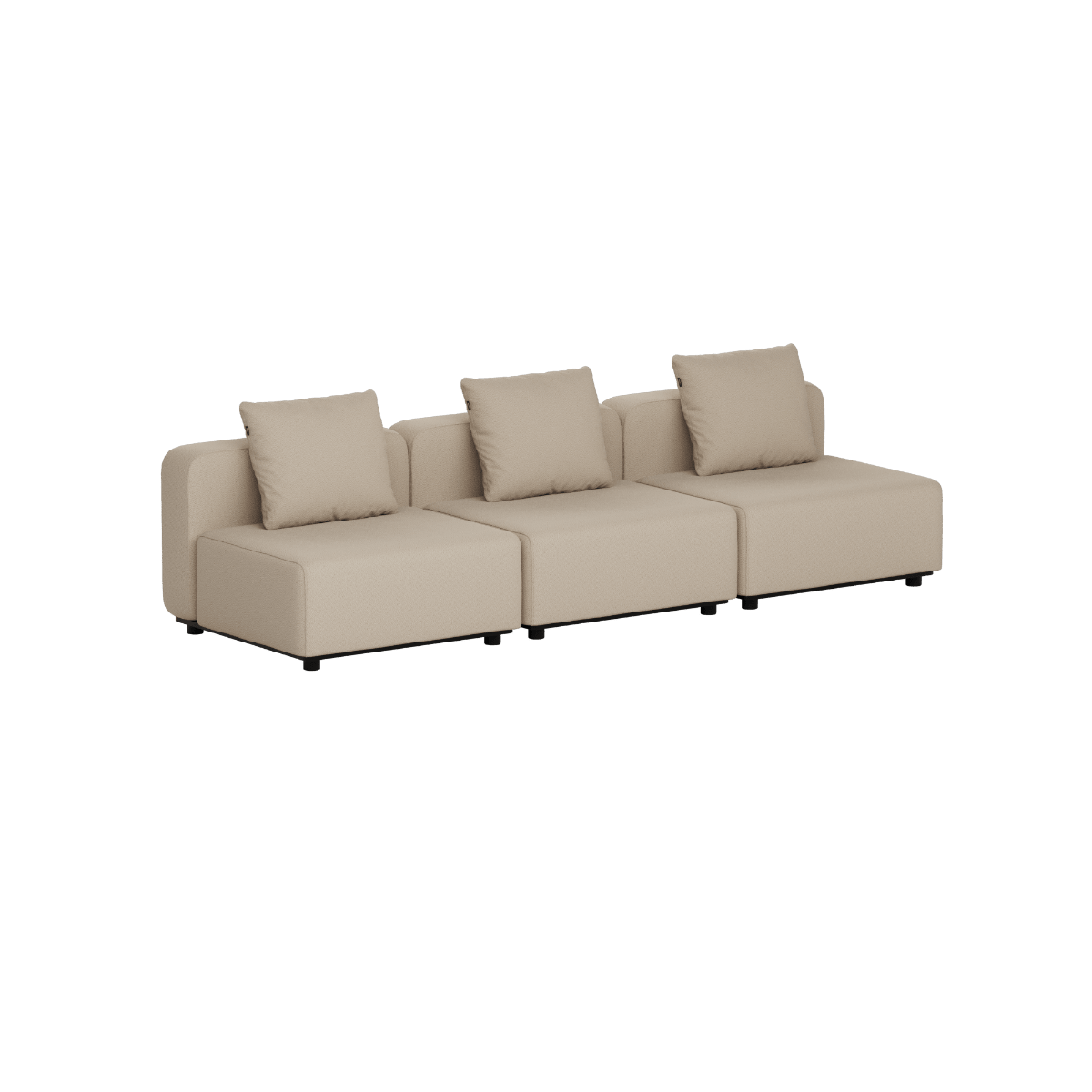 Cobana Lounge Sofa - 3 seater | Cobana Lounge Sofa - 3 seater - Boucle Beige Ohne Armlehnen Ohne Hocker | SACKit