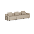 Cobana Lounge Sofa - 3 seater | Cobana Lounge Sofa - 3 seater - Boucle Beige Mit Armlehnen Ohne Hocker | SACKit