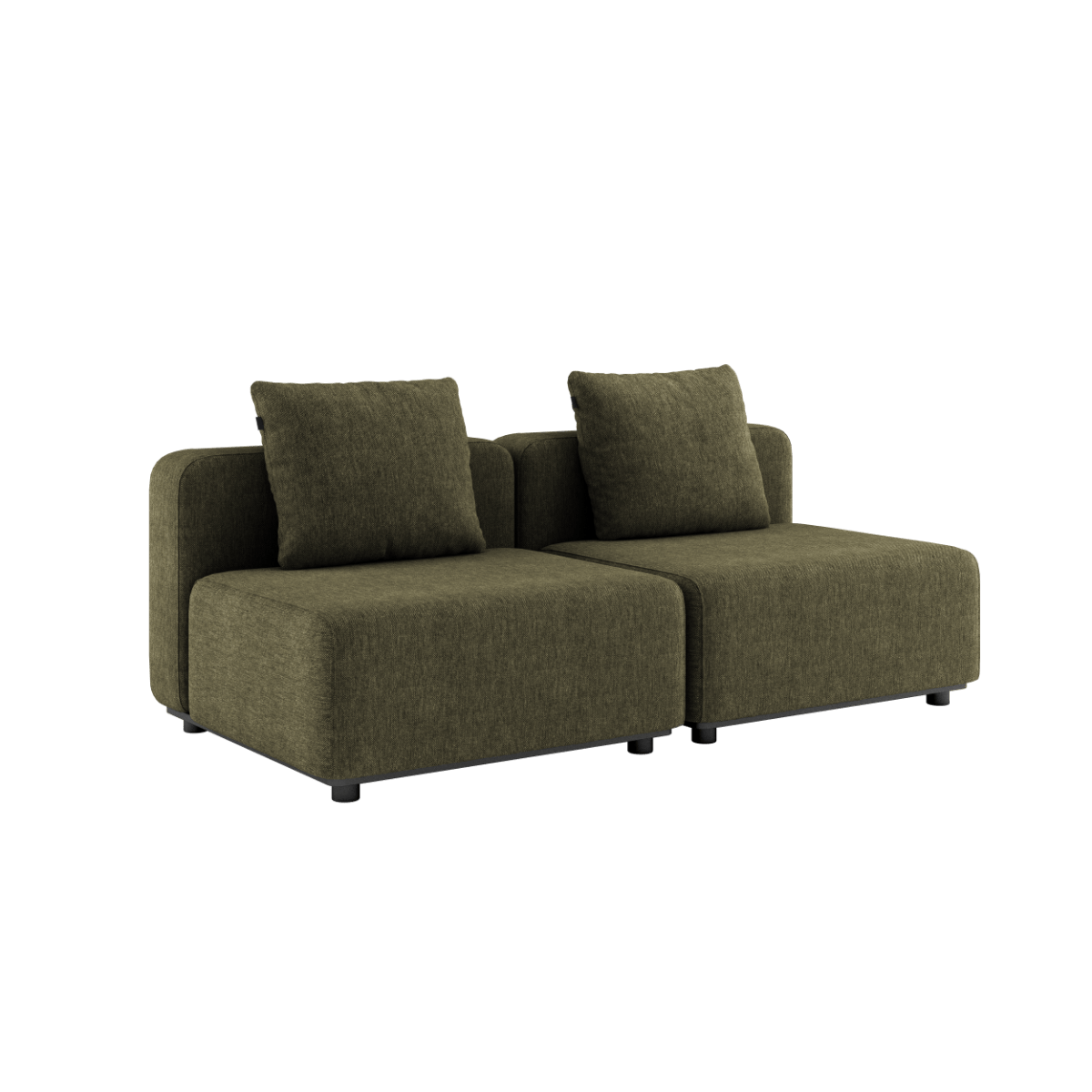 Cobana Lounge Sofa - 2 seater | Cobana Lounge Sofa - 2 seater - Kirra Olive Ohne Armlehnen Ohne Hocker | SACKit