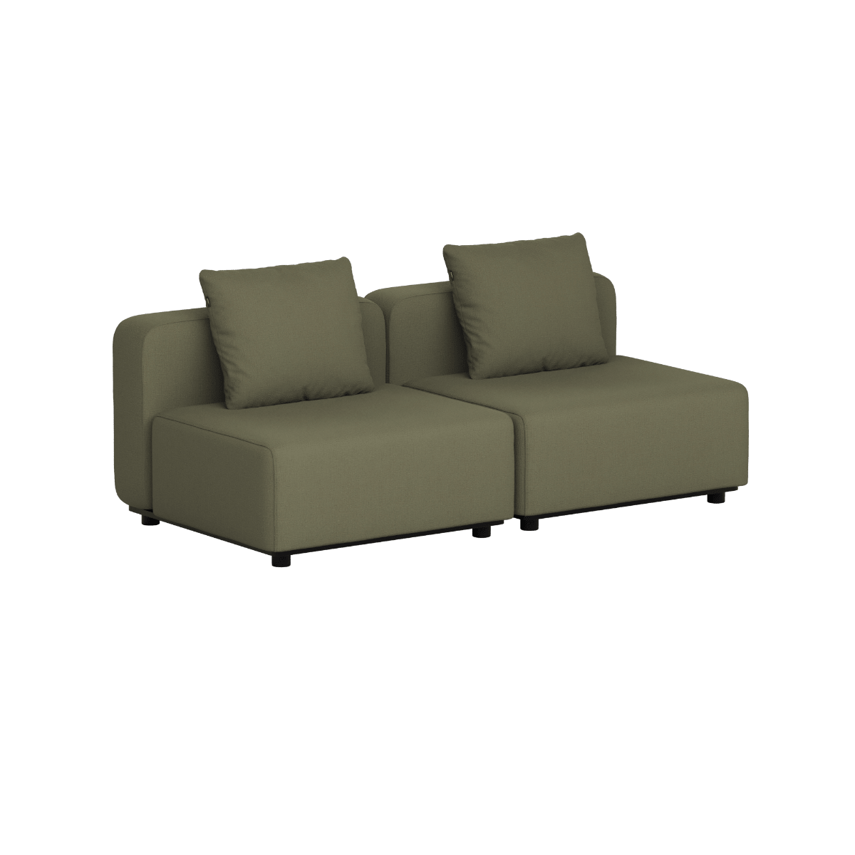 Cobana Lounge Sofa - 2 seater | Cobana Lounge Sofa - 2 seater - Kirra Olive Ohne Armlehnen Ohne Hocker | SACKit
