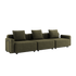 Cobana Lounge Sofa - 3 seater | Cobana Lounge Sofa - 3 seater - Kirra Olive Mit Armlehnen Ohne Hocker | SACKit