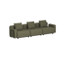 Cobana Lounge Sofa - 3 seater | Cobana Lounge Sofa - 3 seater - Kirra Olive Mit Armlehnen Ohne Hocker | SACKit