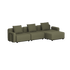 Cobana Lounge Sofa - 3 seater | Cobana Lounge Sofa - 3 seater - Kirra Olive Mit Armlehnen Mit Hocker | SACKit