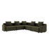 Cobana Lounge Sofa - 5 seater corner sofa | Cobana Lounge Sofa - 5 seater corner sofa - Kirra Olive Mit Armlehnen | SACKit