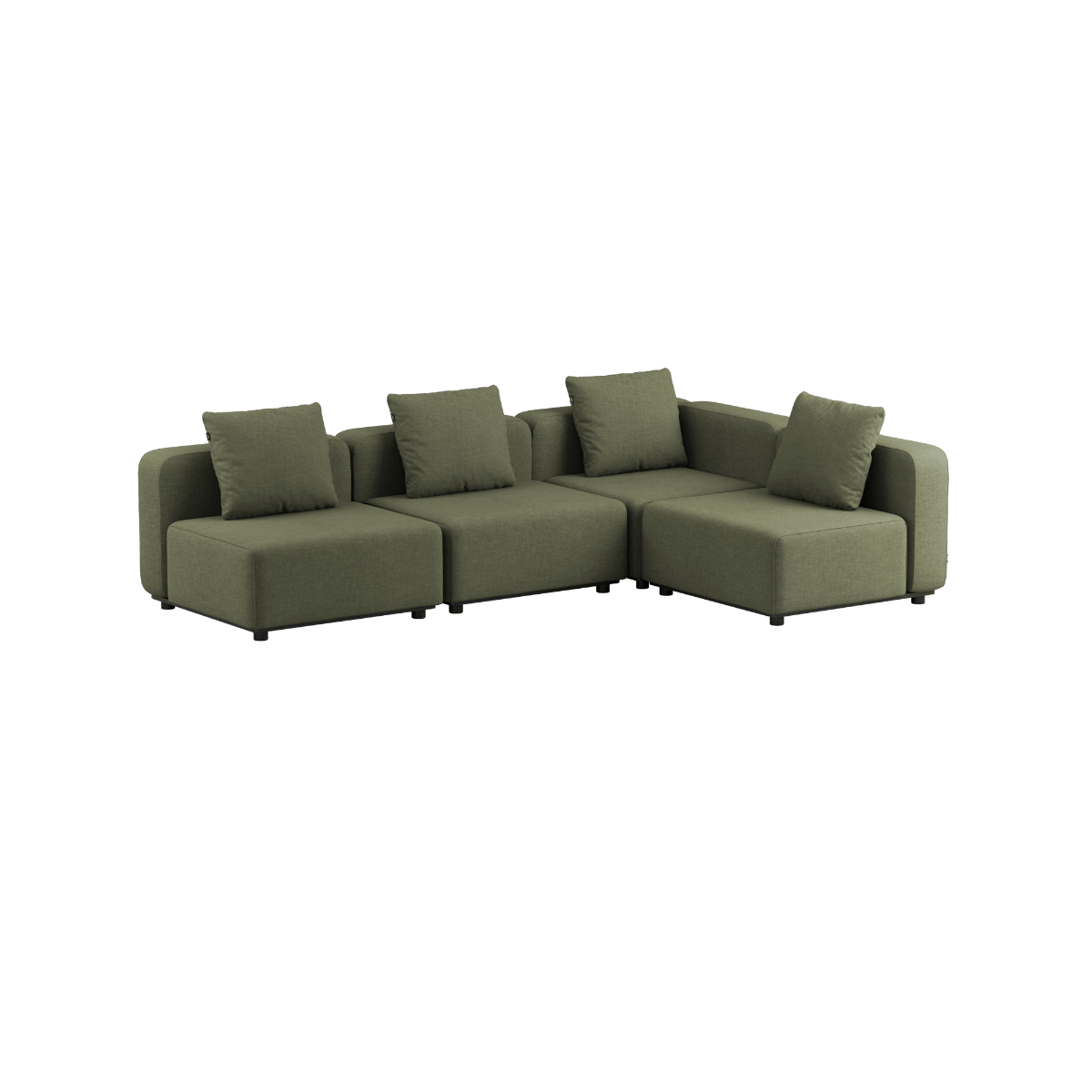 Cobana Lounge Sofa - 4 seater corner sofa | Cobana Lounge Sofa - 4 seater corner sofa - Kirra Olive Ohne Armlehnen | SACKit