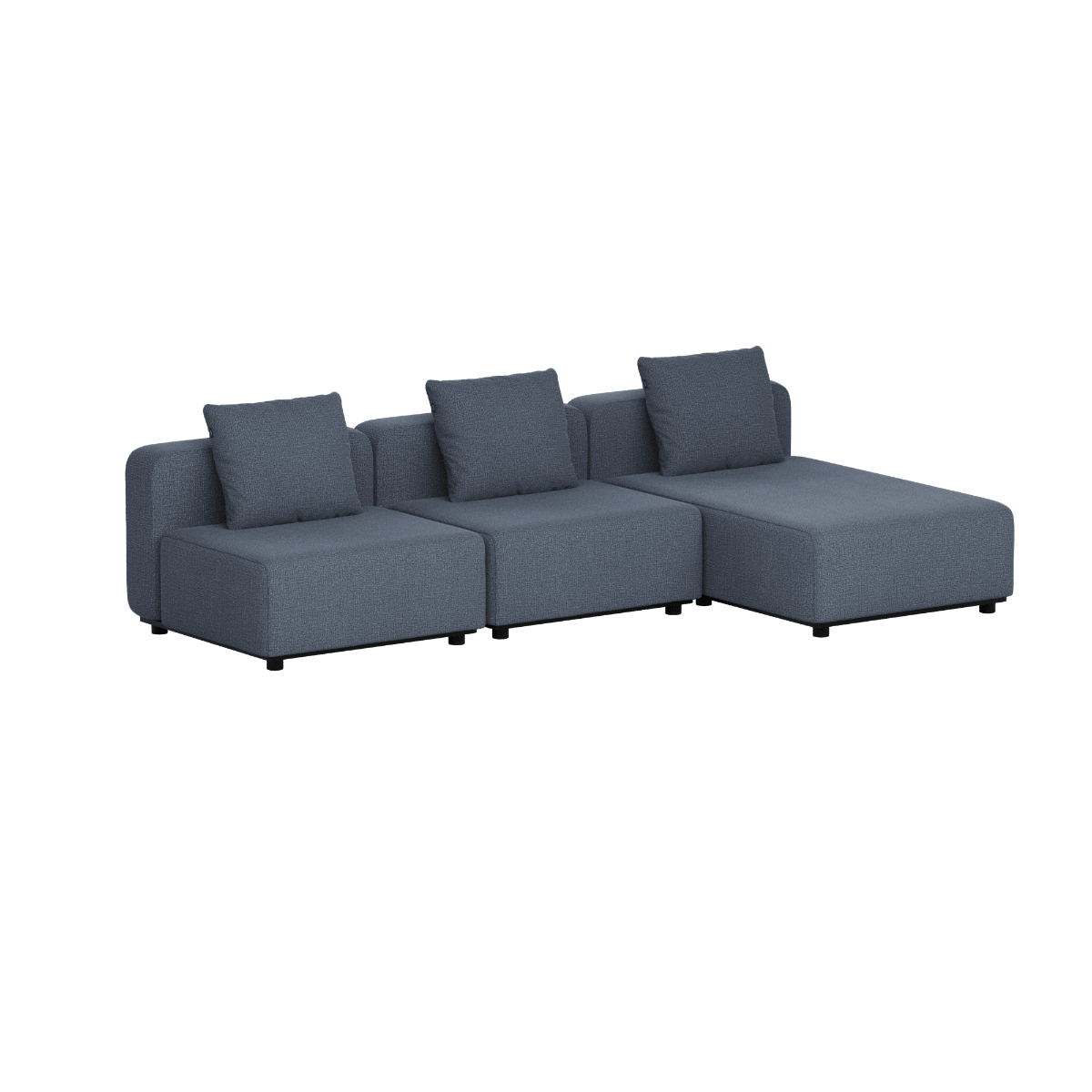 Cobana Lounge Sofa - 3 Seater Chaise | Cobana Lounge Sofa - 3 Seater Chaise - Kirra Indigo Ohne Armlehnen | SACKit