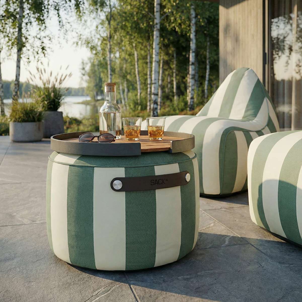 sackit Pouf Outdoor | sackit Pouf Outdoor - Renesse Olive | SACKit