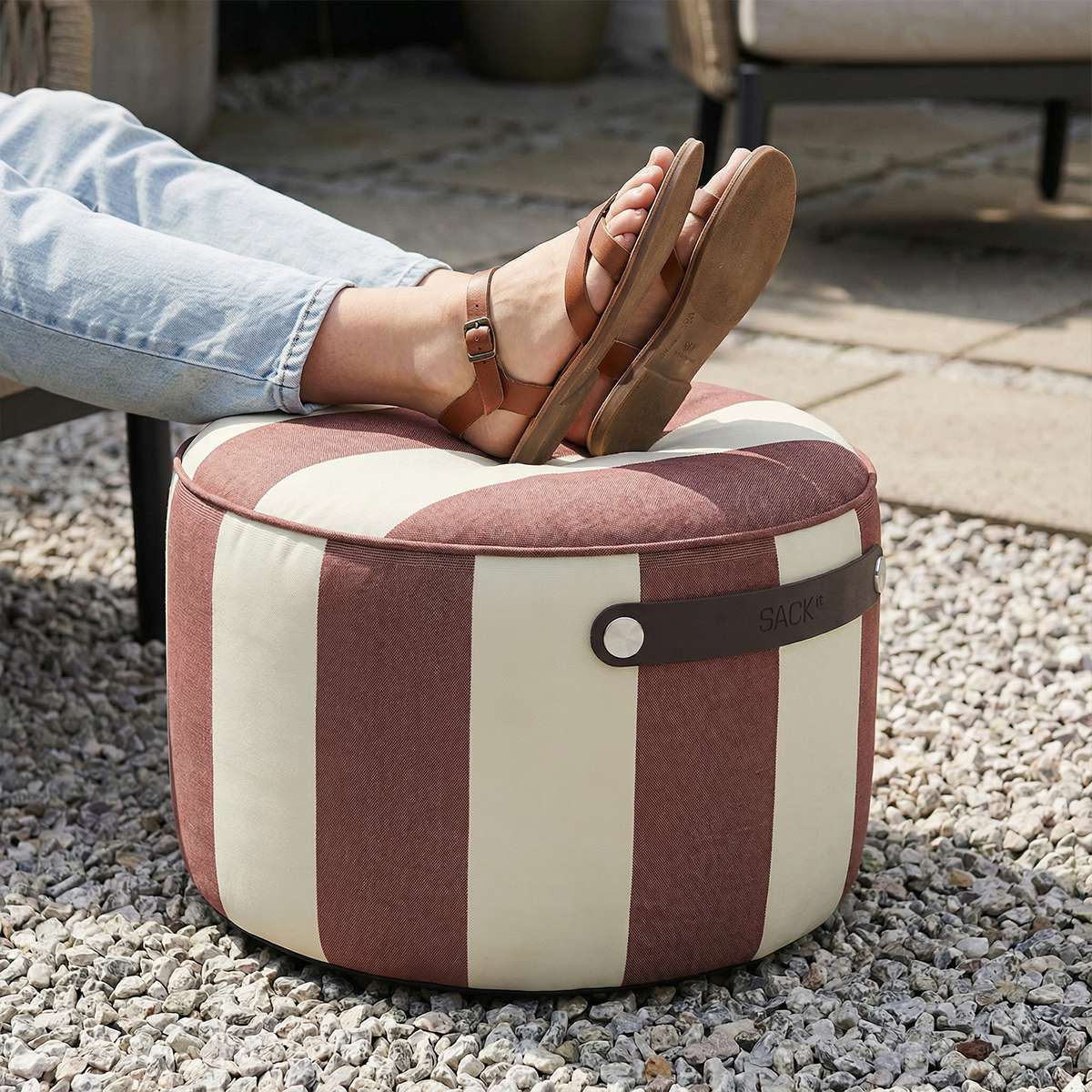 sackit Pouf Outdoor | sackit Pouf Outdoor - Renesse Chestnut | SACKit