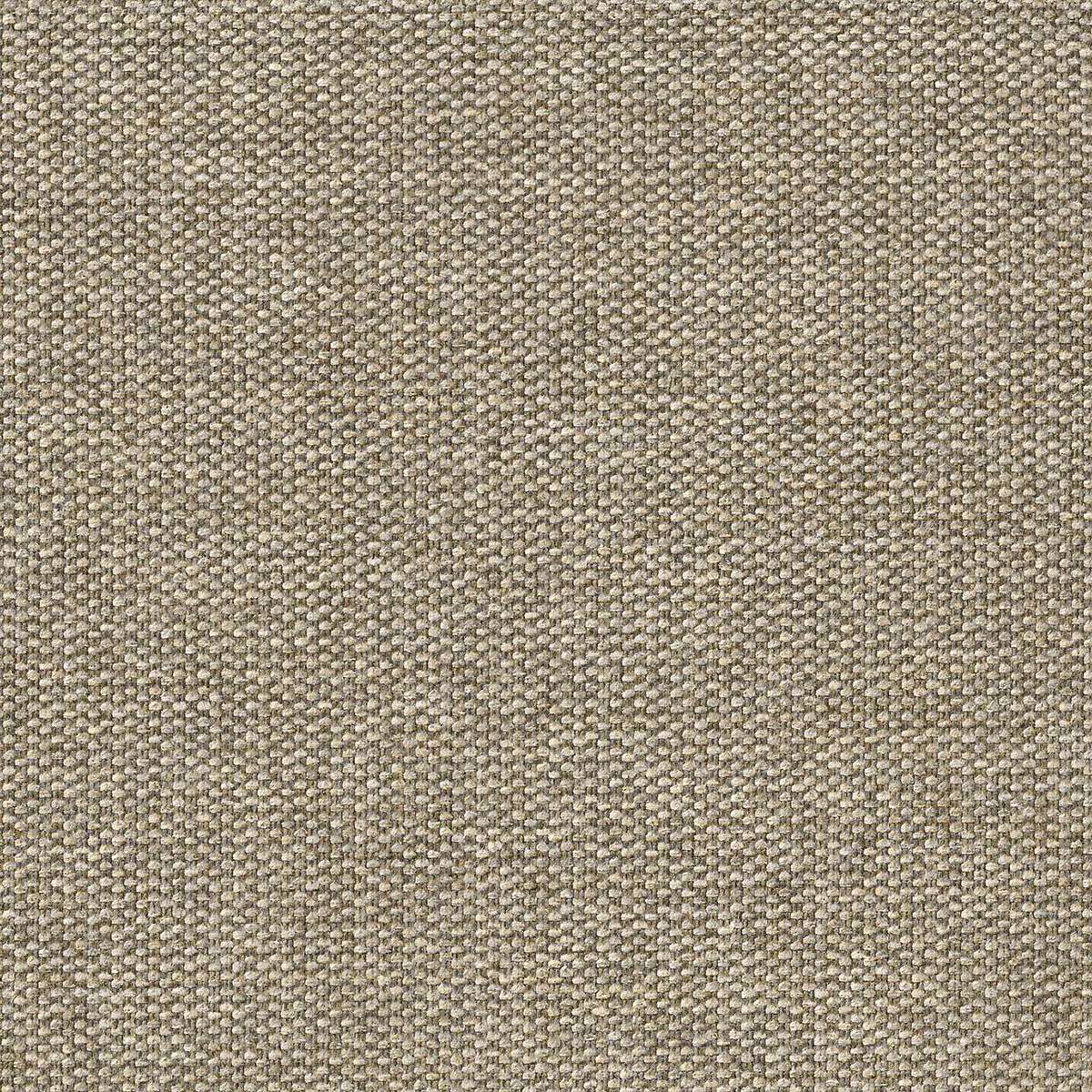 Nahaufnahme eines fein gewebten beigegrauen Bezugsstoffs für das Fjord Sofa von sackit mit skandinavischer Optik und angenehmer textiler Struktur