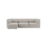Helles dreisitziges Sofa mit weichen abgerundeten Formen und klarer skandinavischer Ästhetik von sackit für stilvolle Wohnräume